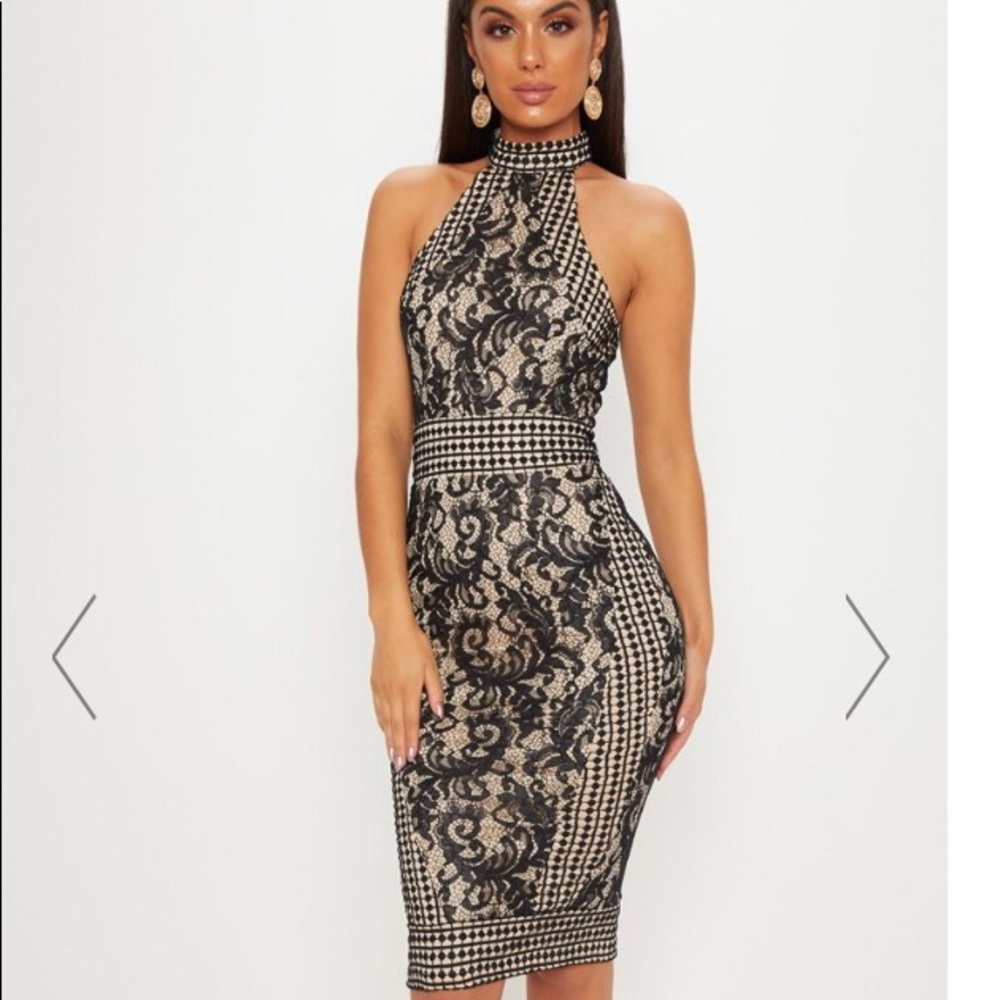 PLT lace midi dress us4